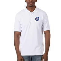 Men's Antigua White Philadelphia 76ers Legacy Pique Polo