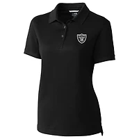 Women's Cutter & Buck Black Las Vegas Raiders Advantage Polo