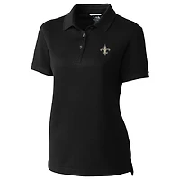 Women's Cutter & Buck Black New Orleans Saints Advantage Polo