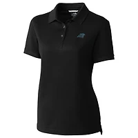 Women's Cutter & Buck Black Carolina Panthers Advantage Polo