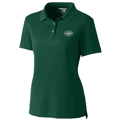 Women's Cutter & Buck Green New York Jets Advantage Polo