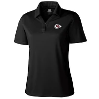 Women's Cutter & Buck Black Kansas City Chiefs DryTec Genre Polo