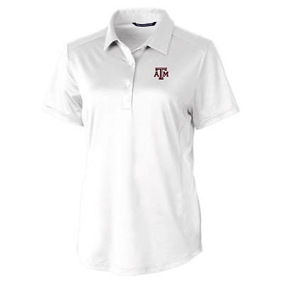 Women's Cutter & Buck White Texas A&M Aggies Prospect Polo