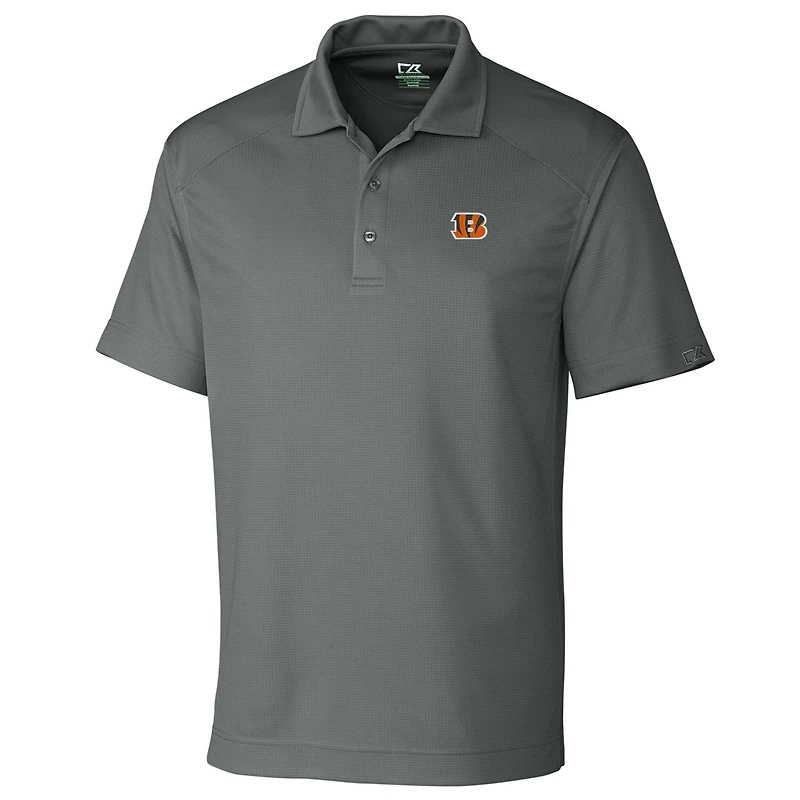 Men's Cutter & Buck Gray Cincinnati Bengals Big & Tall DryTec Genre Polo