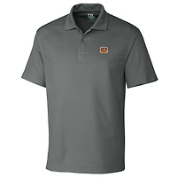 Men's Cutter & Buck Gray Cincinnati Bengals Big & Tall DryTec Genre Polo