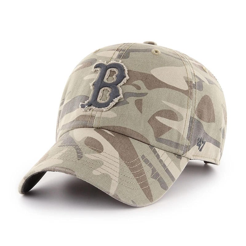 Men's '47 Camo Boston Red Sox Tarpoon Clean Up Adjustable Hat