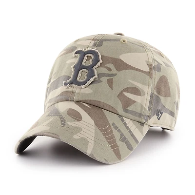 Men's '47 Camo Boston Red Sox Tarpoon Clean Up Adjustable Hat