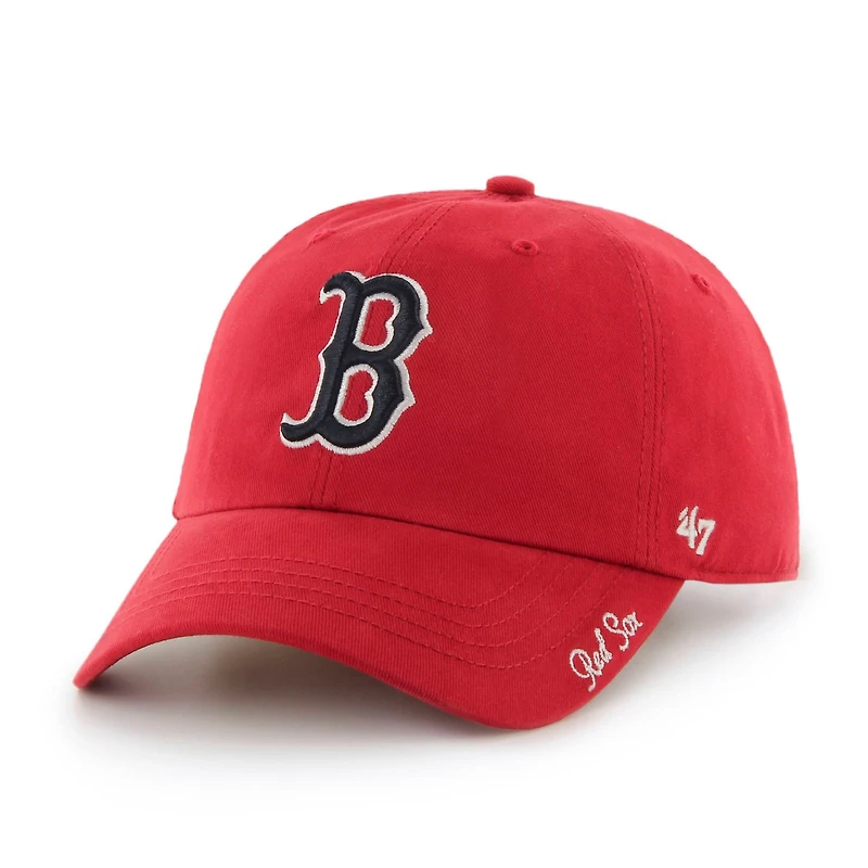 Women's '47 Red Boston Red Sox Miata Clean Up Adjustable Hat