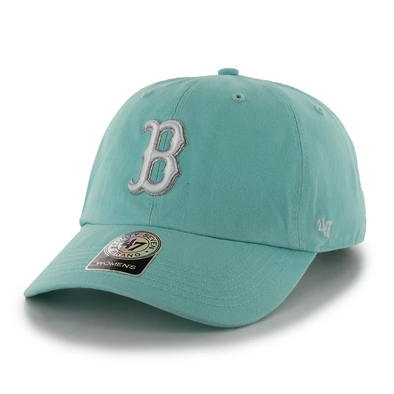 Women's '47 Aqua Boston Red Sox Tiffany Clean Up Adjustable Hat