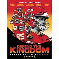 Phenom Gallery Kansas City Chiefs 18'' x 24'' Arrowhead Defend the Kingdom Serigraph Print Artwork Movie Poster