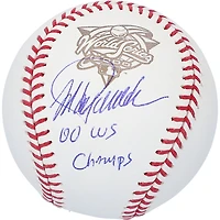 Jorge Posada New York Yankees Autographed 2000 World Series Logo Baseball with "00 WS Champs" Inscription