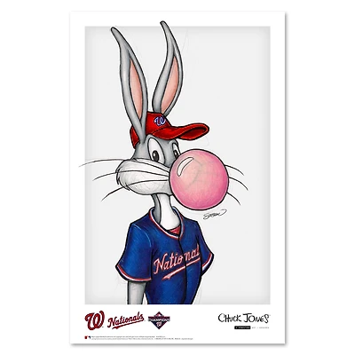 Washington Nationals 11'' x 17'' Baseball Bugs Art Poster