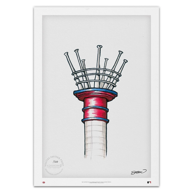 Cincinnati Reds 14'' x 20'' Great American Ball Park Limited Edition Fine Art Print