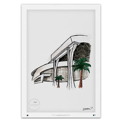 Miami Marlins 14'' x 20'' Marlins Park Limited Edition Fine Art Print