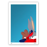 Atlanta Braves 14'' x 20'' Bugs Bunny Limited Edition Fine Art Print