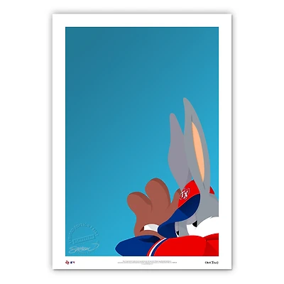 Texas Rangers 14'' x 20'' Bugs Bunny Limited Edition Fine Art Print