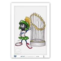 Los Angeles Dodgers 2020 World Series Champions 14'' x 20'' Marvin the Martian Limited Edition Fine Art Print
