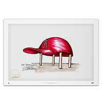 Los Angeles Angels 20'' x 14'' Angels Stadium Limited Edition Fine Art Print