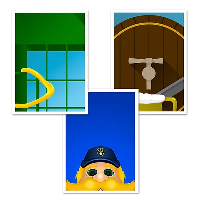 Milwaukee Brewers 5'' x 7'' Postcard Set
