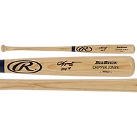 Chipper Jones Atlanta Braves Autographed Rawlings Game Model Bat with "HOF 18" Inscription