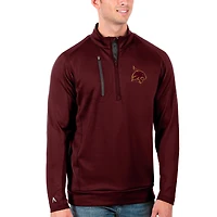 Men's Antigua Maroon/Charcoal Texas State Bobcats Generation Half-Zip Pullover Jacket