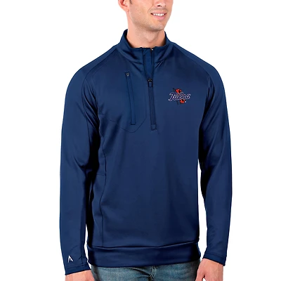 Men's Antigua Royal Tulsa Golden Hurricane Generation Half-Zip Pullover Jacket