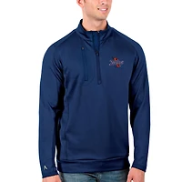 Men's Antigua Royal Tulsa Golden Hurricane Generation Half-Zip Pullover Jacket