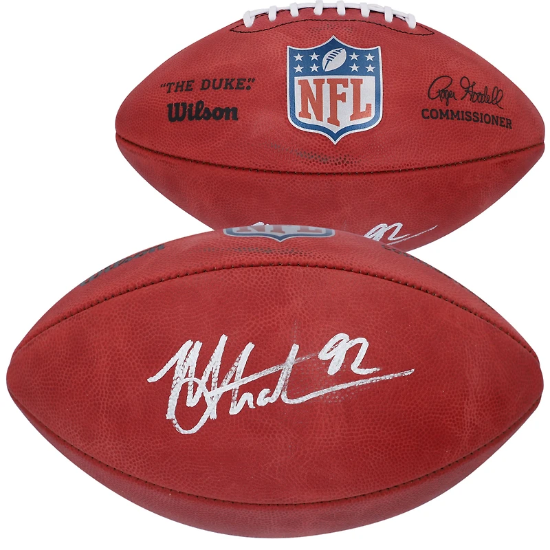 Michael Strahan New York Giants Autographed Wilson Duke Pro Football