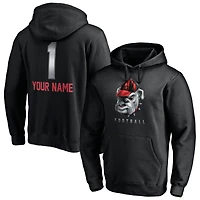 Men's Black Georgia Bulldogs Personalized Any Name Midnight Mascot Pullover Hoodie