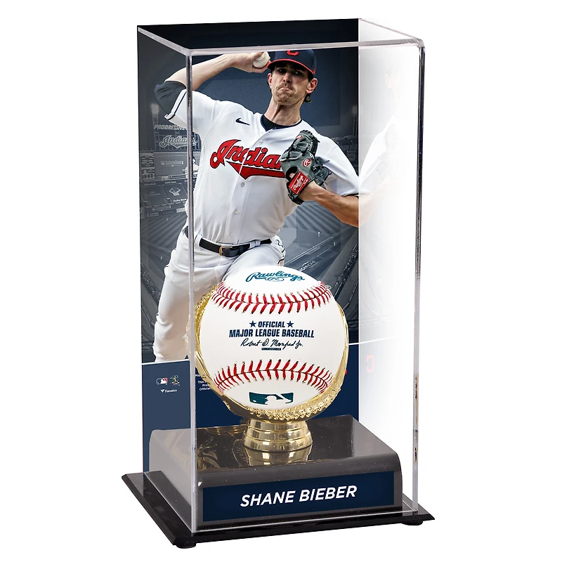 Shane Bieber Cleveland Indians Gold Glove Display Case with Image