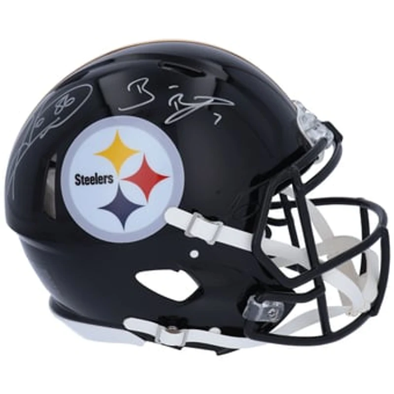 Ben Roethlisberger & Hines Ward Pittsburgh Steelers Autographed Riddell Speed Authentic Helmet