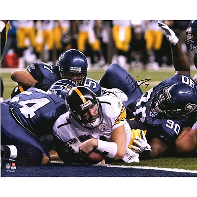 Ben Roethlisberger Pittsburgh Steelers Autographed 16" x 20" Super Bowl XL Touchdown Photograph
