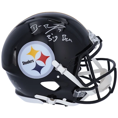 Ben Roethlisberger Pittsburgh Steelers Autographed Riddell Speed Authentic Helmet with "Big Ben" Inscription