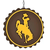 Wyoming Cowboys 19" Bottle Cap Wall Art Dangler