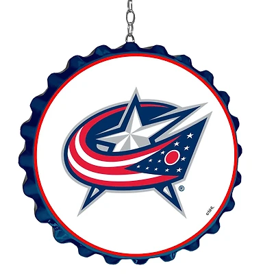 Columbus Blue Jackets 19" Bottle Cap Wall Art Dangler