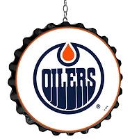 Edmonton Oilers 19" Bottle Cap Wall Art Dangler