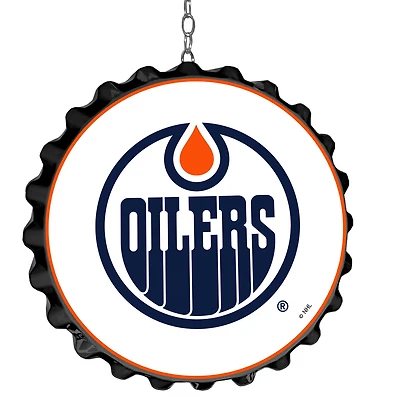 Edmonton Oilers 19" Bottle Cap Wall Art Dangler