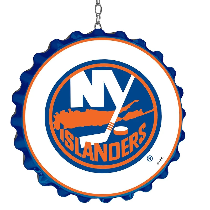 New York Islanders 19" Bottle Cap Wall Art Dangler