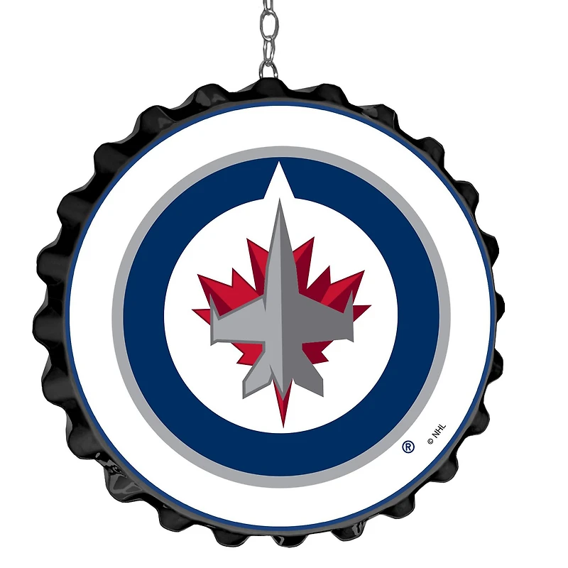 Winnipeg Jets 19" Bottle Cap Wall Art Dangler