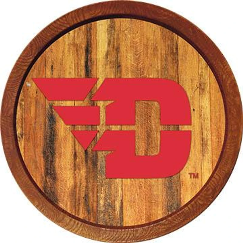 Dayton Flyers 21'' x 21'' Color Logo Faux Barrel Top Sign