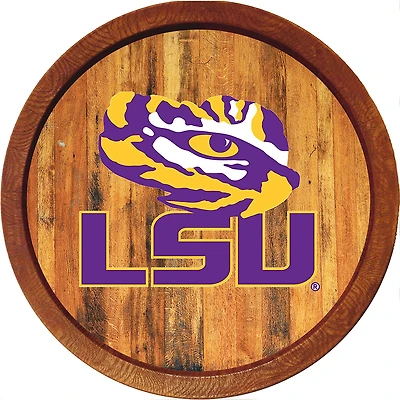 LSU Tigers 21'' x 21'' Color Logo Faux Barrel Top Sign