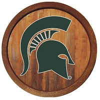Michigan State Spartans 21'' x 21'' Color Logo Faux Barrel Top Sign