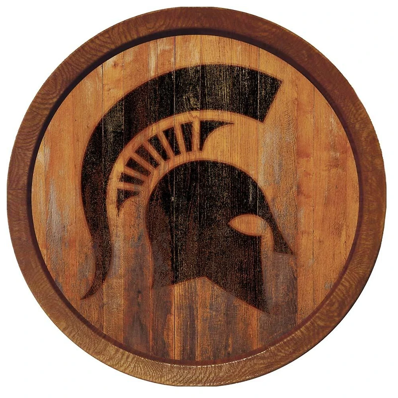 Michigan State Spartans 21'' x 21'' Faux Barrel Top Sign