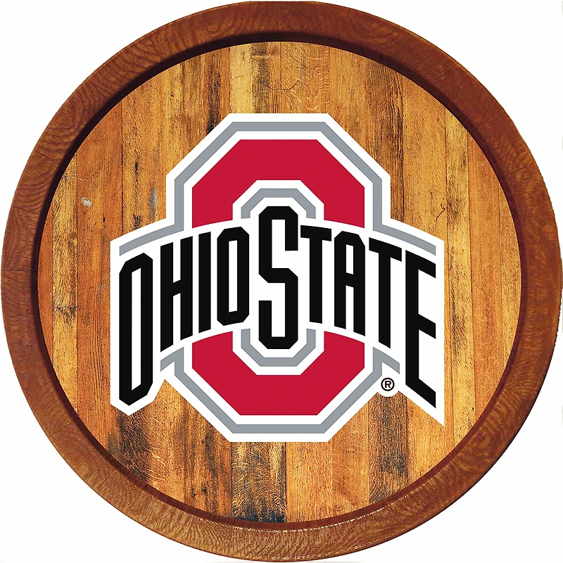 Ohio State Buckeyes 21'' x 21'' Color Logo Faux Barrel Top Sign