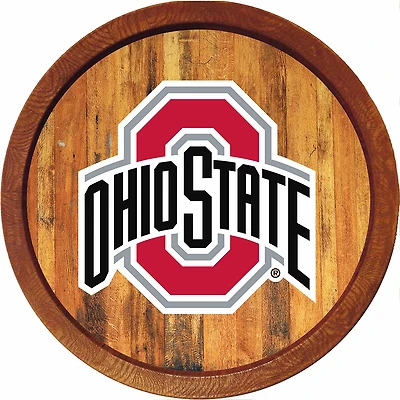 Ohio State Buckeyes 21'' x 21'' Color Logo Faux Barrel Top Sign