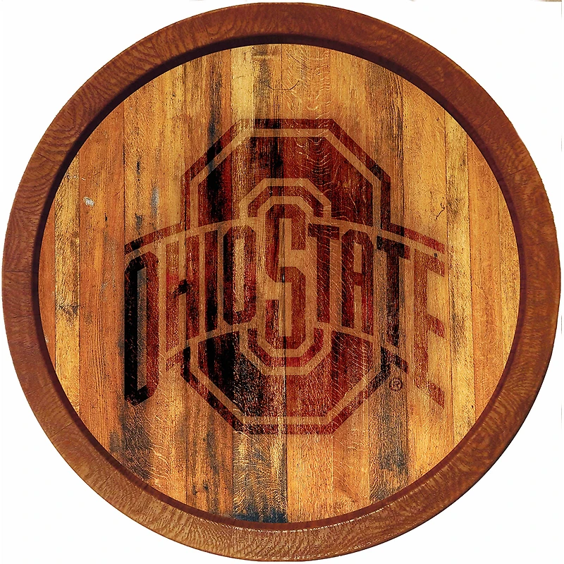 Ohio State Buckeyes 21'' x 21'' Faux Barrel Top Sign