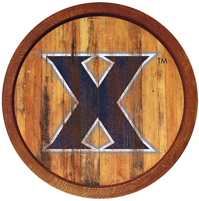 Xavier Musketeers 21'' x 21'' Weathered Faux Barrel Top Sign