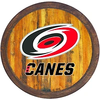 Carolina Hurricanes 21'' x 21'' Color Logo Faux Barrel Top Sign