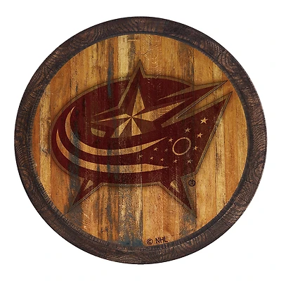 Columbus Blue Jackets 21'' x 21'' Faux Barrel Top Sign
