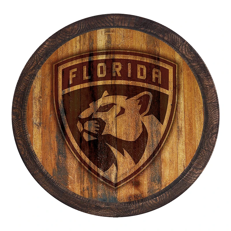 Florida Panthers 21'' x 21'' Faux Barrel Top Sign